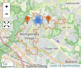 Area schools map